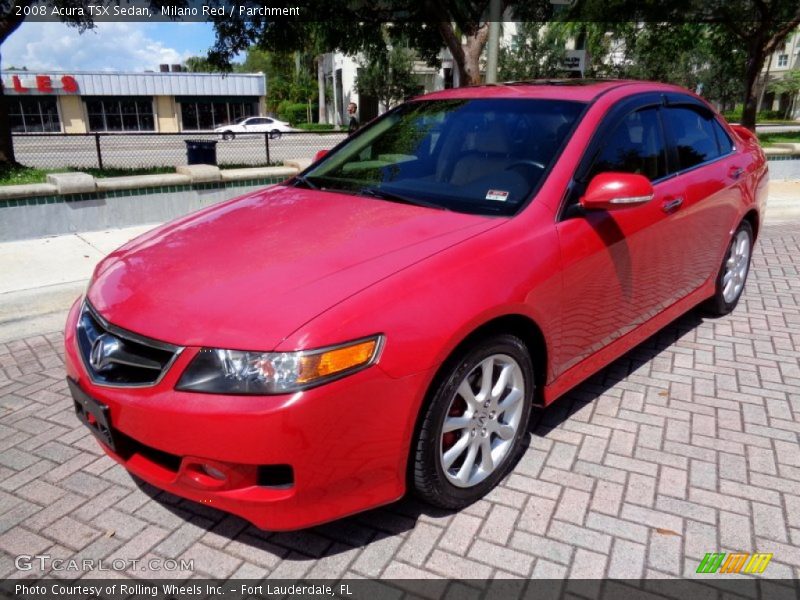 Milano Red / Parchment 2008 Acura TSX Sedan