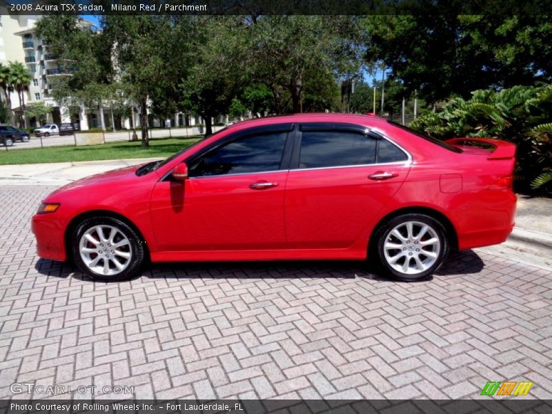 Milano Red / Parchment 2008 Acura TSX Sedan