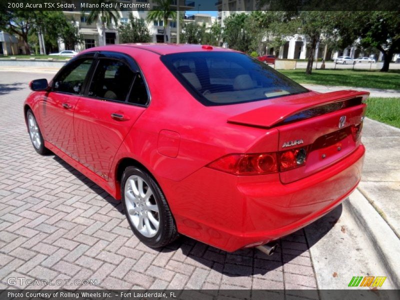 Milano Red / Parchment 2008 Acura TSX Sedan