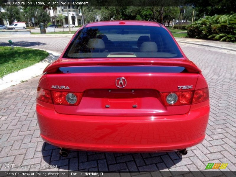 Milano Red / Parchment 2008 Acura TSX Sedan
