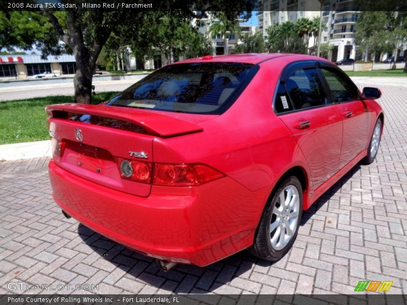 Milano Red / Parchment 2008 Acura TSX Sedan