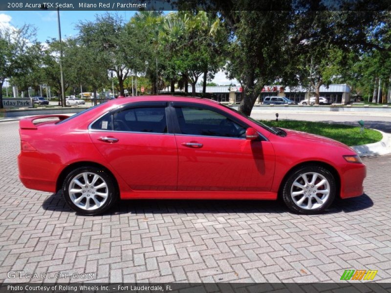 Milano Red / Parchment 2008 Acura TSX Sedan
