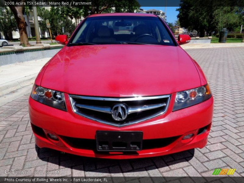 Milano Red / Parchment 2008 Acura TSX Sedan