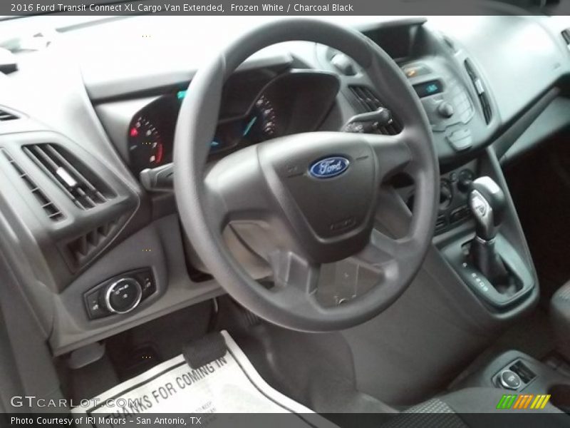 Frozen White / Charcoal Black 2016 Ford Transit Connect XL Cargo Van Extended