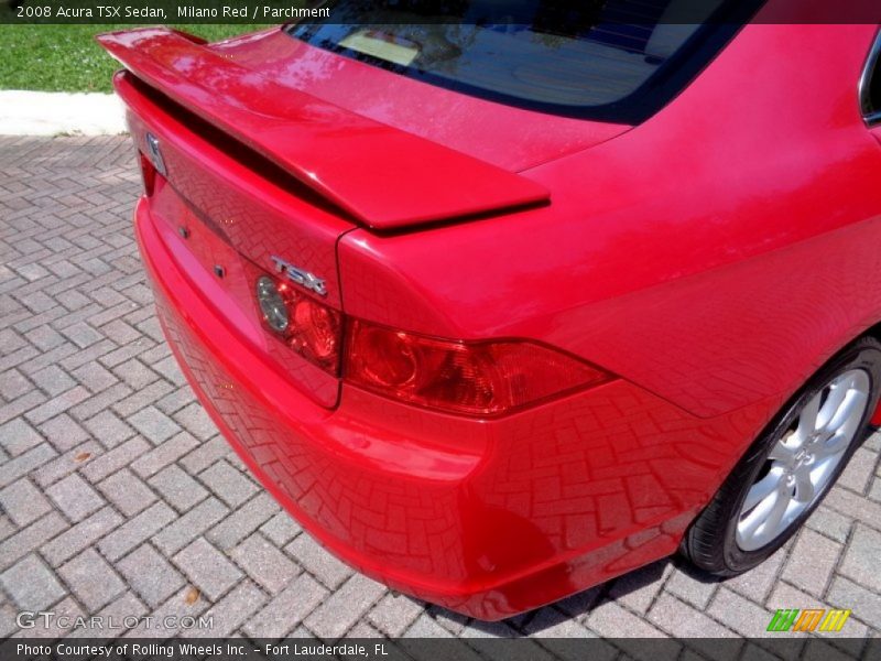 Milano Red / Parchment 2008 Acura TSX Sedan