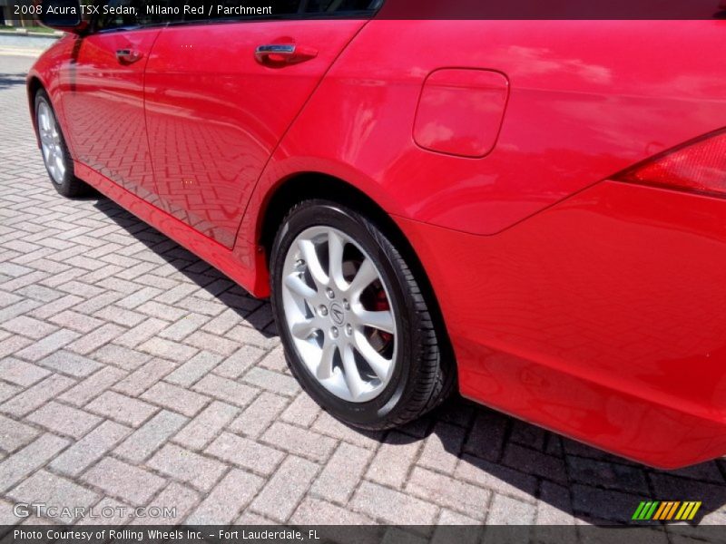 Milano Red / Parchment 2008 Acura TSX Sedan