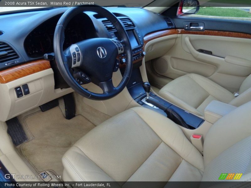 Milano Red / Parchment 2008 Acura TSX Sedan