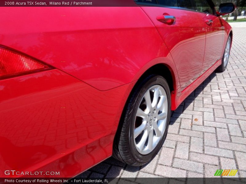 Milano Red / Parchment 2008 Acura TSX Sedan