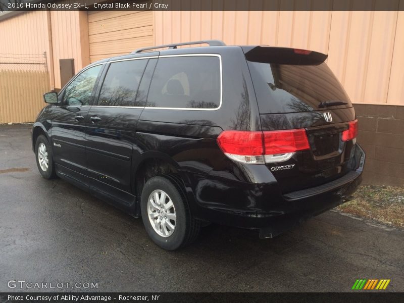 Crystal Black Pearl / Gray 2010 Honda Odyssey EX-L