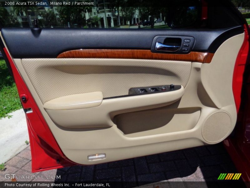 Milano Red / Parchment 2008 Acura TSX Sedan