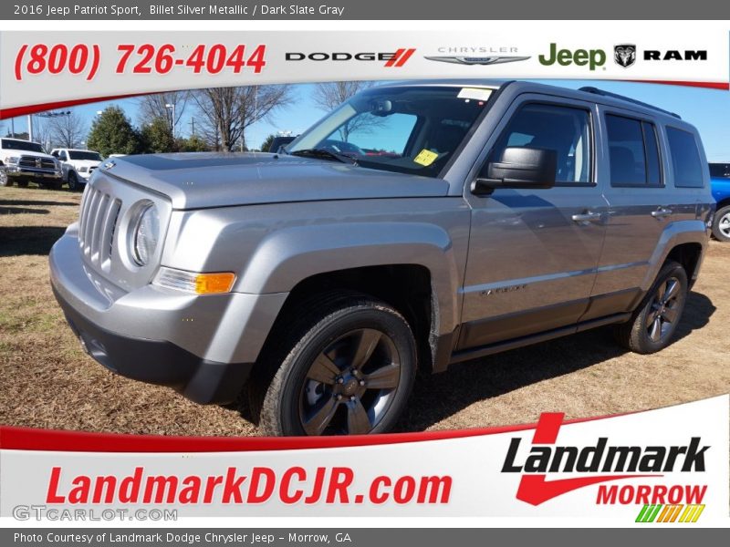 Billet Silver Metallic / Dark Slate Gray 2016 Jeep Patriot Sport