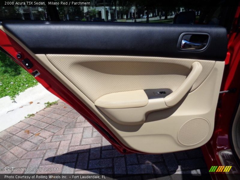 Milano Red / Parchment 2008 Acura TSX Sedan