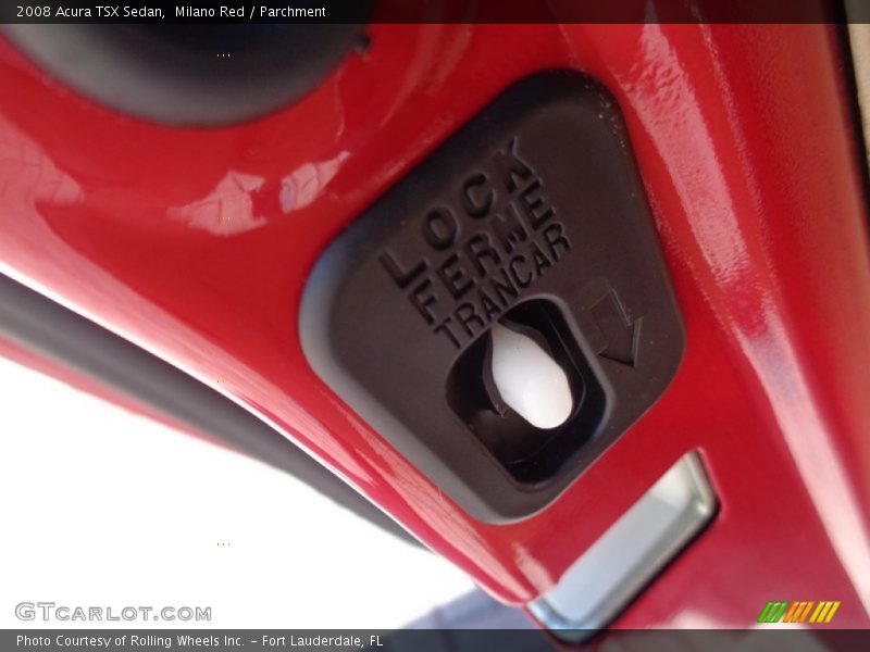 Milano Red / Parchment 2008 Acura TSX Sedan