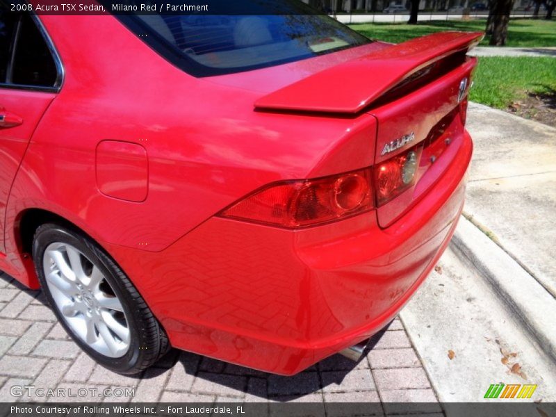 Milano Red / Parchment 2008 Acura TSX Sedan