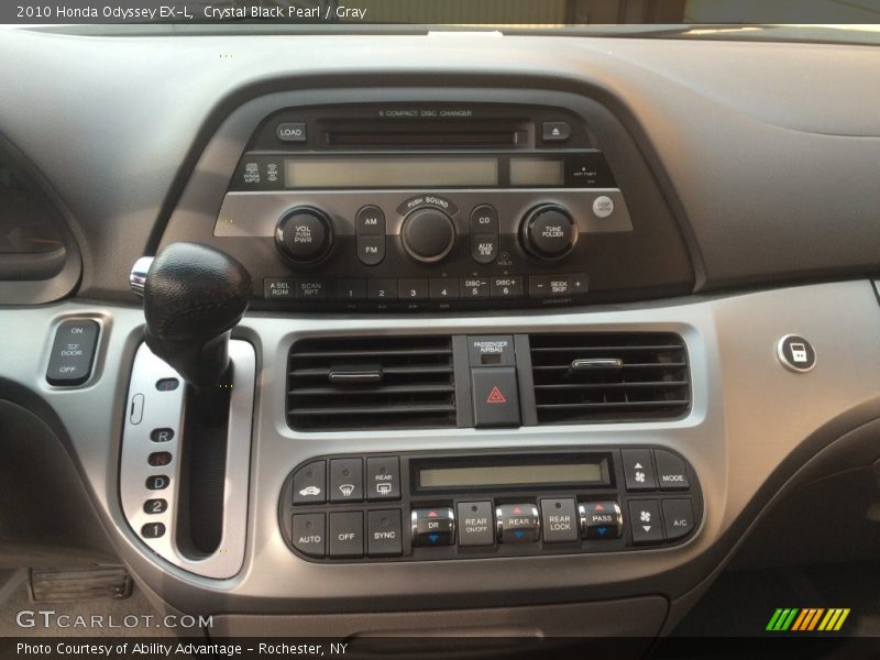 Crystal Black Pearl / Gray 2010 Honda Odyssey EX-L