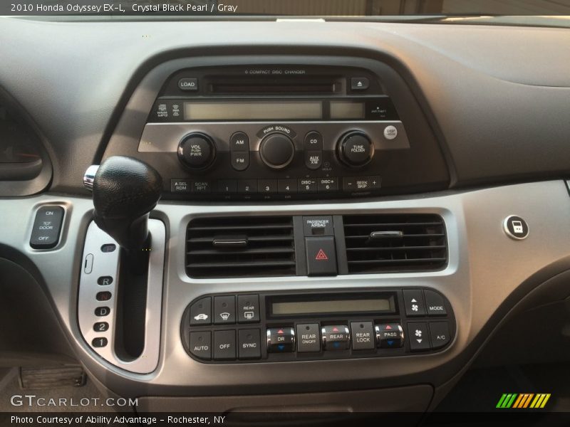 Crystal Black Pearl / Gray 2010 Honda Odyssey EX-L