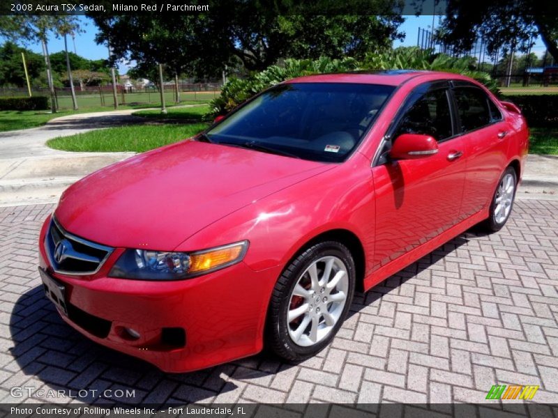 Milano Red / Parchment 2008 Acura TSX Sedan