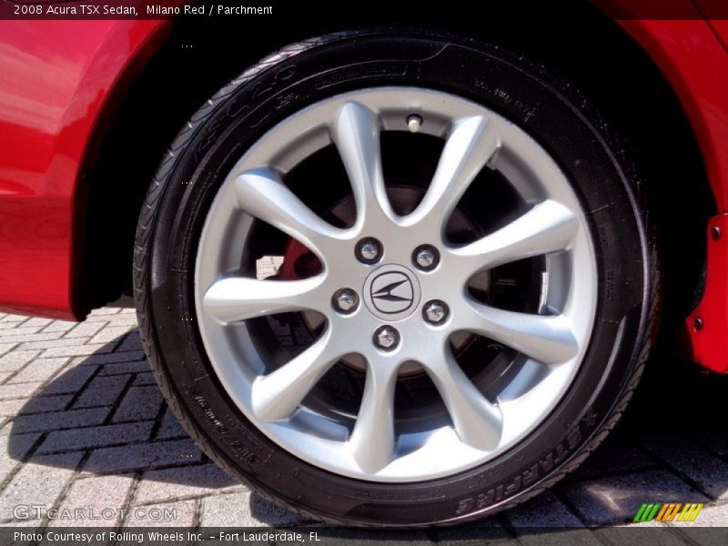 Milano Red / Parchment 2008 Acura TSX Sedan