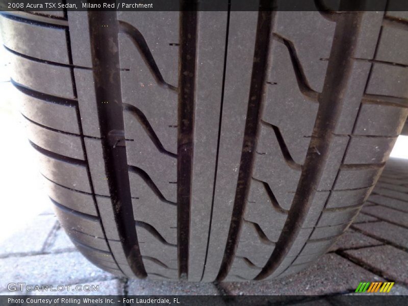 Milano Red / Parchment 2008 Acura TSX Sedan