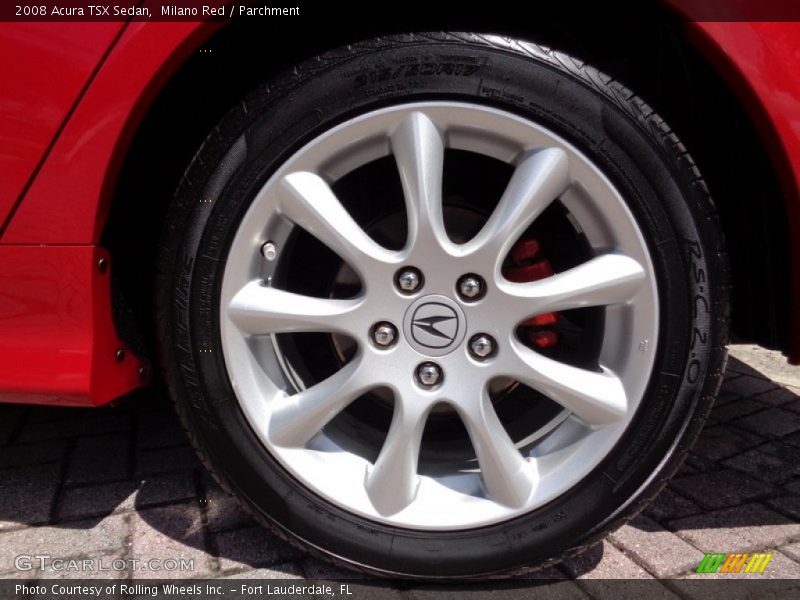 Milano Red / Parchment 2008 Acura TSX Sedan
