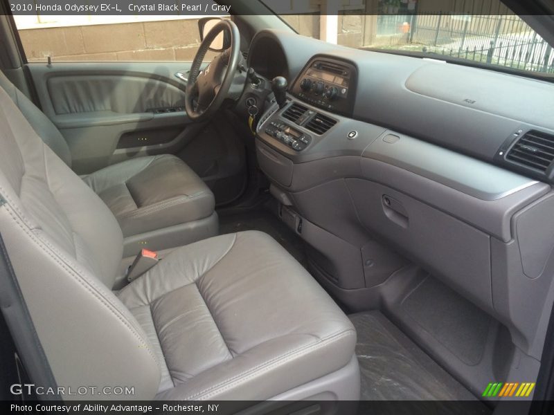 Crystal Black Pearl / Gray 2010 Honda Odyssey EX-L