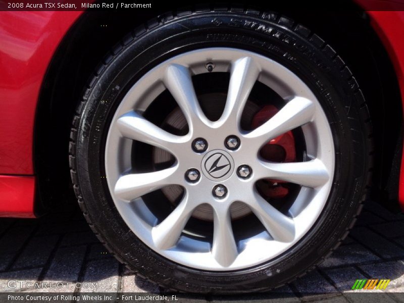 Milano Red / Parchment 2008 Acura TSX Sedan