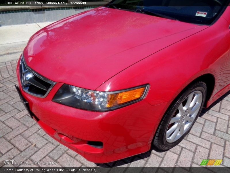 Milano Red / Parchment 2008 Acura TSX Sedan