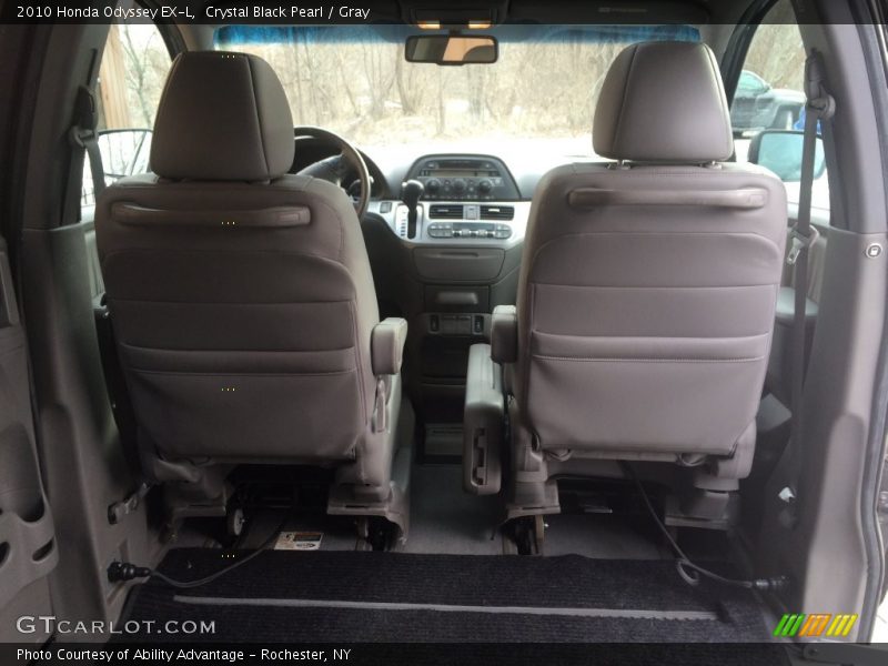 Crystal Black Pearl / Gray 2010 Honda Odyssey EX-L