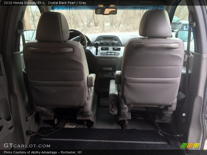 Crystal Black Pearl / Gray 2010 Honda Odyssey EX-L