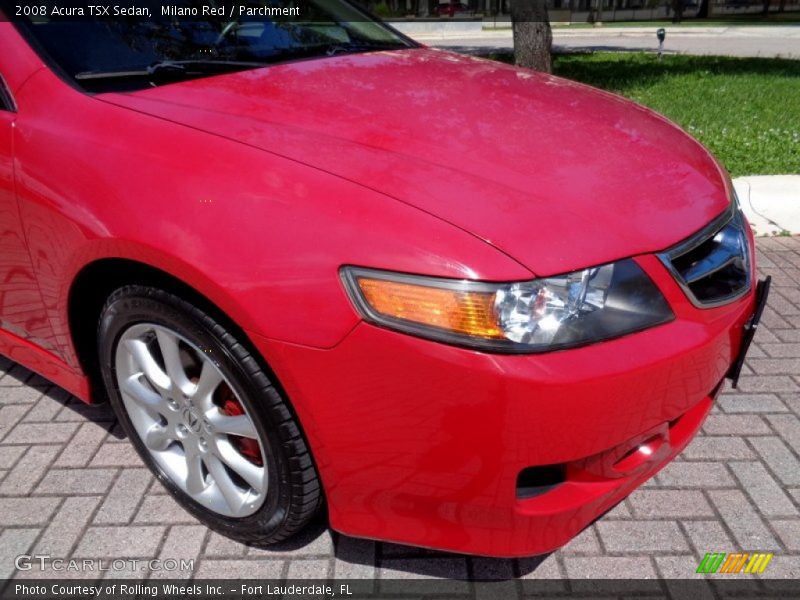 Milano Red / Parchment 2008 Acura TSX Sedan