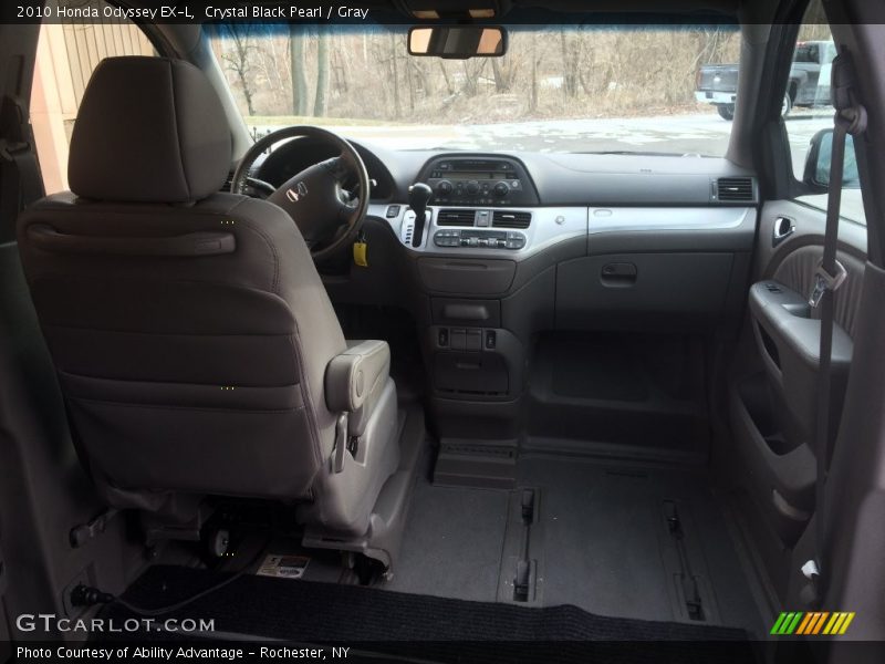 Crystal Black Pearl / Gray 2010 Honda Odyssey EX-L