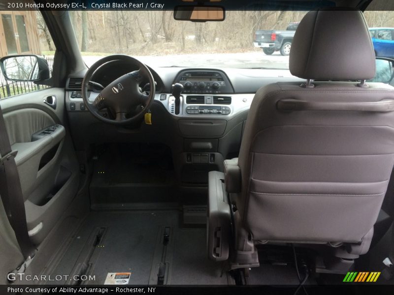 Crystal Black Pearl / Gray 2010 Honda Odyssey EX-L