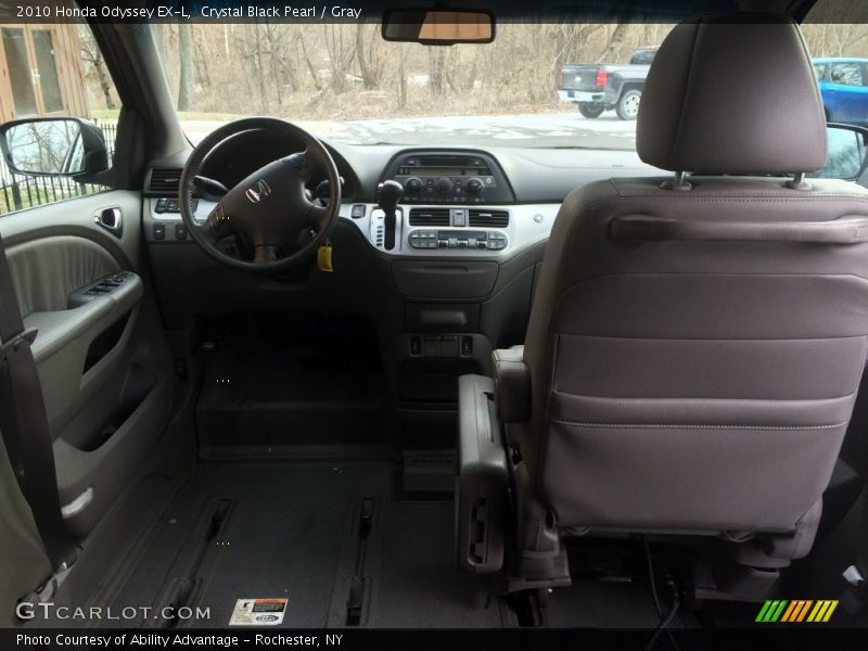 Crystal Black Pearl / Gray 2010 Honda Odyssey EX-L