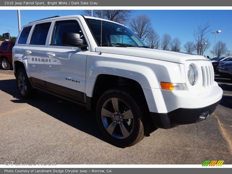 Bright White / Dark Slate Gray 2016 Jeep Patriot Sport