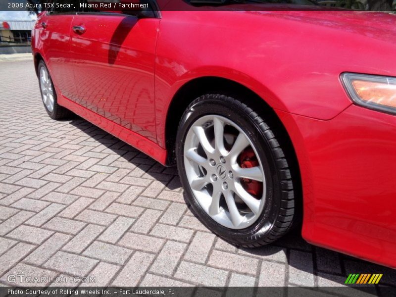 Milano Red / Parchment 2008 Acura TSX Sedan