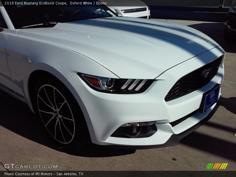 Oxford White / Ebony 2016 Ford Mustang EcoBoost Coupe