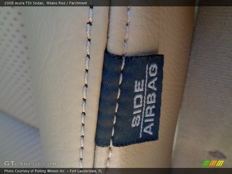 Milano Red / Parchment 2008 Acura TSX Sedan