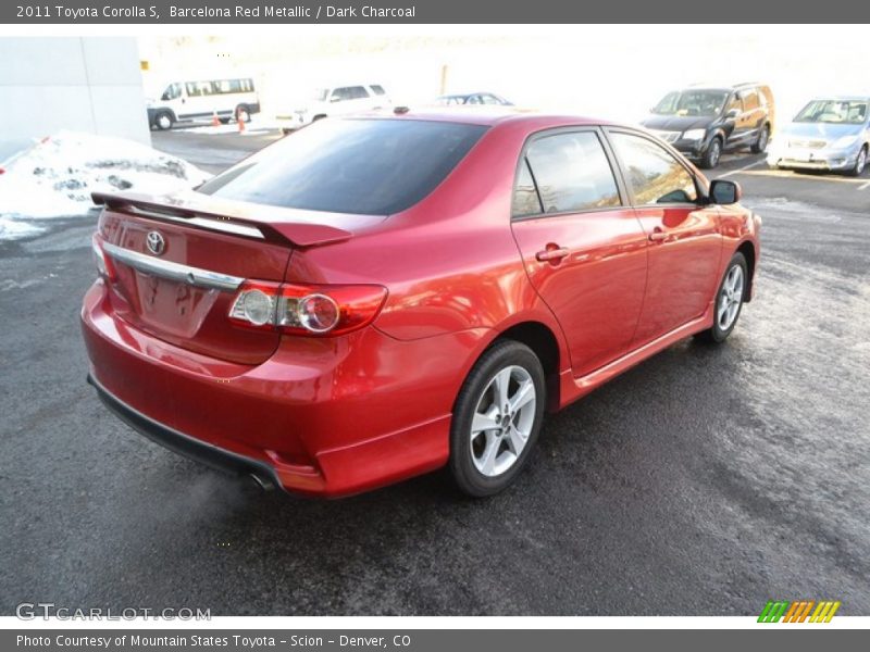 Barcelona Red Metallic / Dark Charcoal 2011 Toyota Corolla S