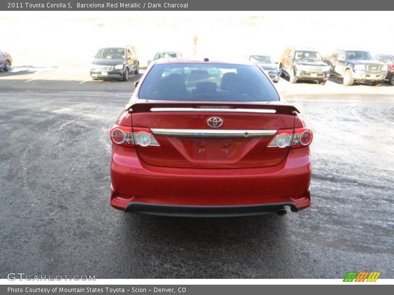 Barcelona Red Metallic / Dark Charcoal 2011 Toyota Corolla S