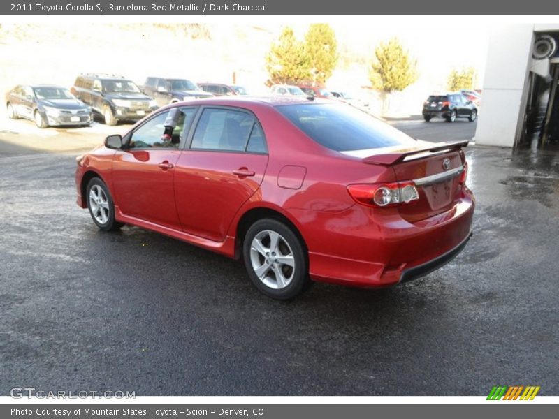 Barcelona Red Metallic / Dark Charcoal 2011 Toyota Corolla S