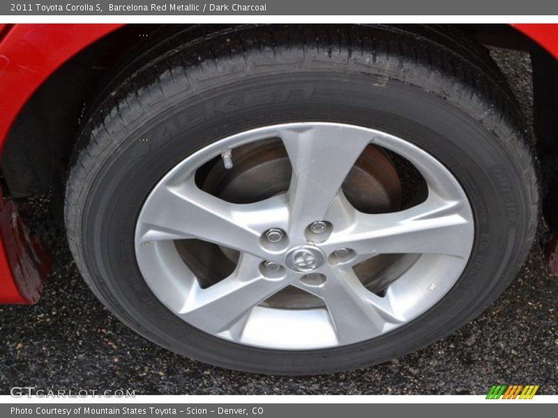 Barcelona Red Metallic / Dark Charcoal 2011 Toyota Corolla S