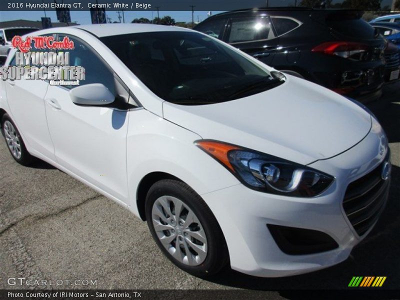 Ceramic White / Beige 2016 Hyundai Elantra GT