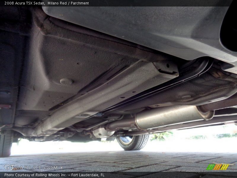 Undercarriage of 2008 TSX Sedan