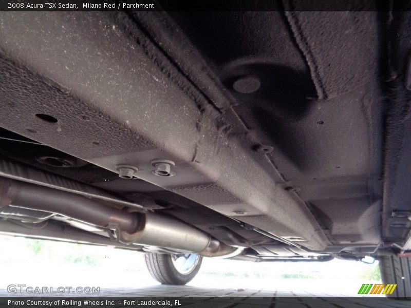 Undercarriage of 2008 TSX Sedan