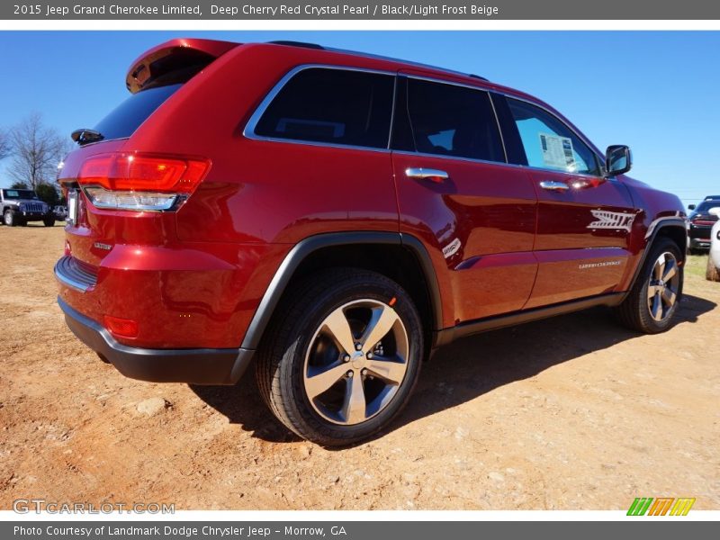 Deep Cherry Red Crystal Pearl / Black/Light Frost Beige 2015 Jeep Grand Cherokee Limited