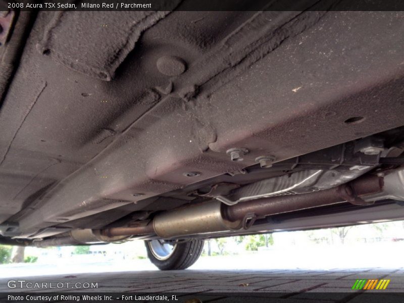 Undercarriage of 2008 TSX Sedan