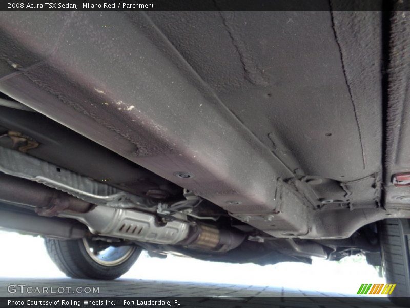 Undercarriage of 2008 TSX Sedan