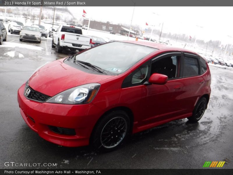 Milano Red / Sport Black 2013 Honda Fit Sport