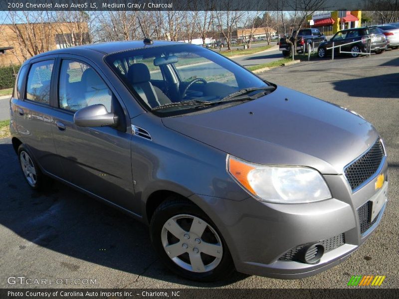 Medium Gray / Charcoal 2009 Chevrolet Aveo Aveo5 LS