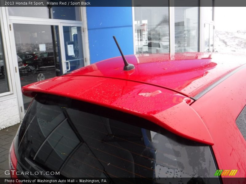 Milano Red / Sport Black 2013 Honda Fit Sport